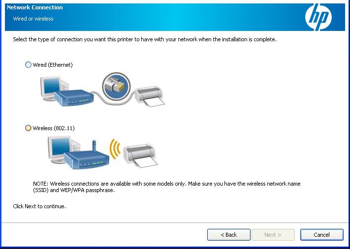 HP Printer Setup Windows